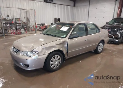 2001 Toyota Corolla Le из США, поврежденный, VIN 2T1BR12E21C500651